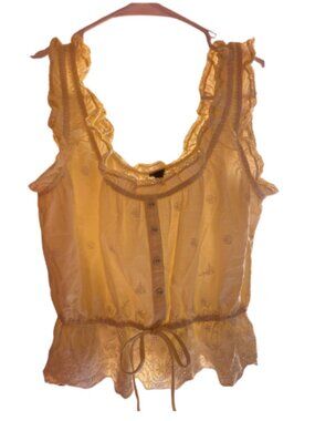 ₊˚⛅.ೃ࿔*Women's~Button-Front~Tank Top and Short Set- Wild Fable~Size S₊˚⛅.ೃ